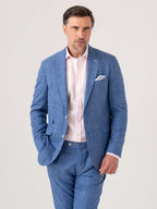Blue Blazer - Linen, Wool & Silk