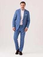 Blue Blazer - Linen, Wool & Silk
