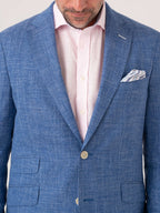Blue Blazer - Linen, Wool & Silk