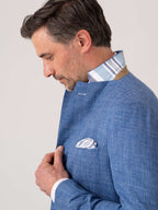 Blue Blazer - Linen, Wool & Silk