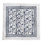 Blue & White Block Printed Cotton Napkins | Set Of 4
