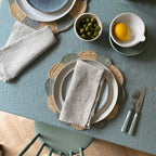 Blue Scalloped Placemat
