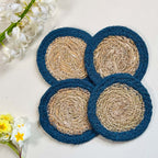 Seagrass Coasters - Blue (Set of 4)