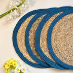 Seagrass Placemats - Blue (Set of 4)