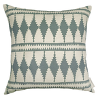 Bobbin Square Cushion - Green Blue