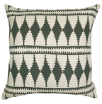 Bobbin Square Cushion - Slate Green