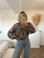 Boho Ruffle Blouse