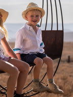 Boys White Linen Shirt