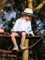 Boys White Linen Shirt