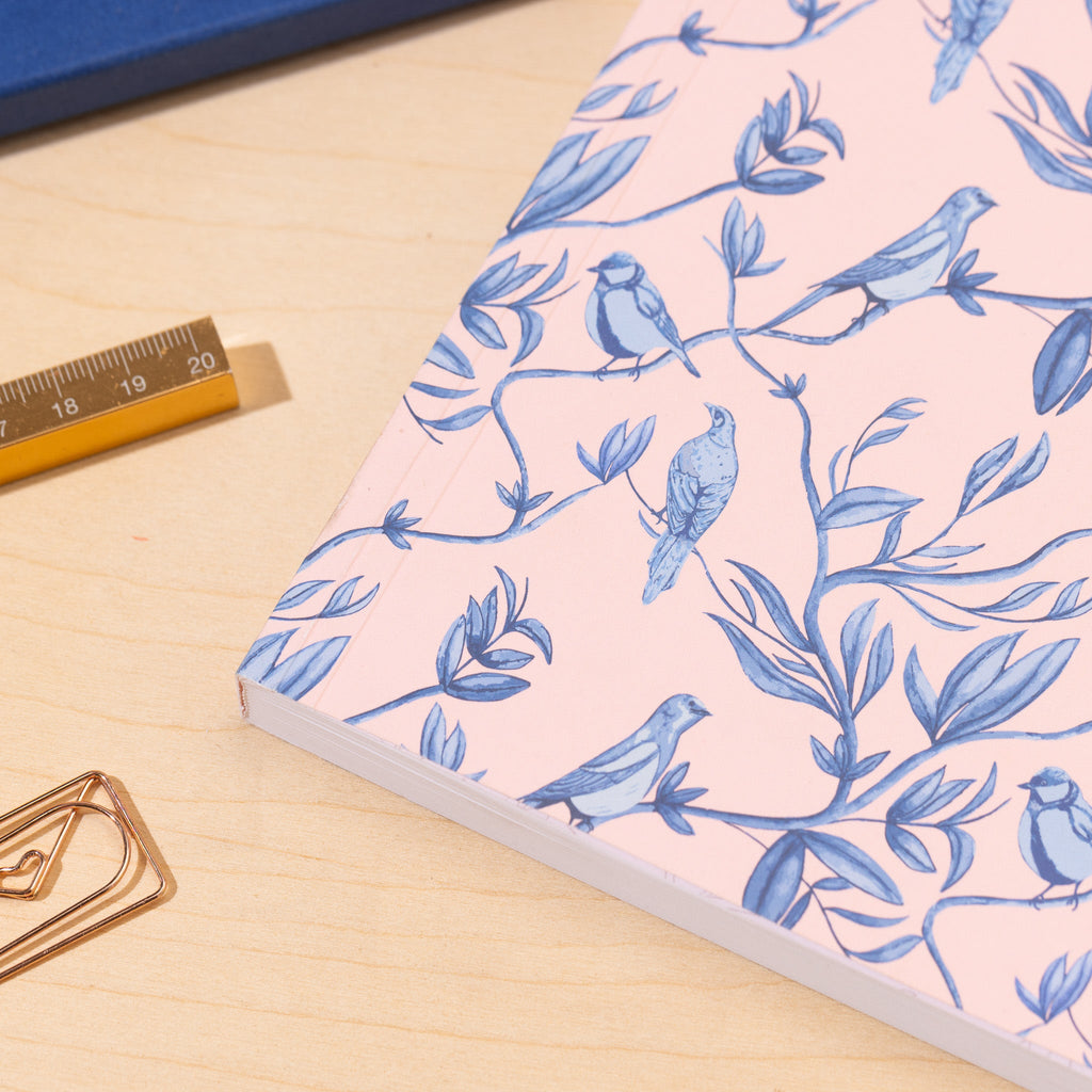 Brighton Birds A5 Lay Flat Notebook