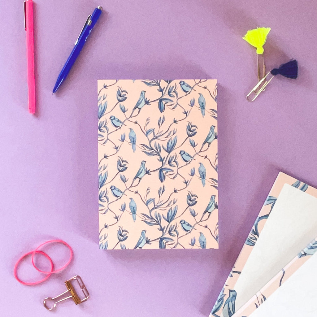 Brighton Birds A5 Lay Flat Notebook