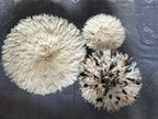 AUTHENTIC WHITE & BROWN JUJU HATS FROM CAMEROON (50CM)