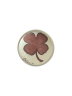 Burgundy Clover Paperweight