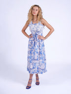 'BYRON' DRESS IN BLUE PARADISE