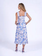 'BYRON' DRESS IN BLUE PARADISE