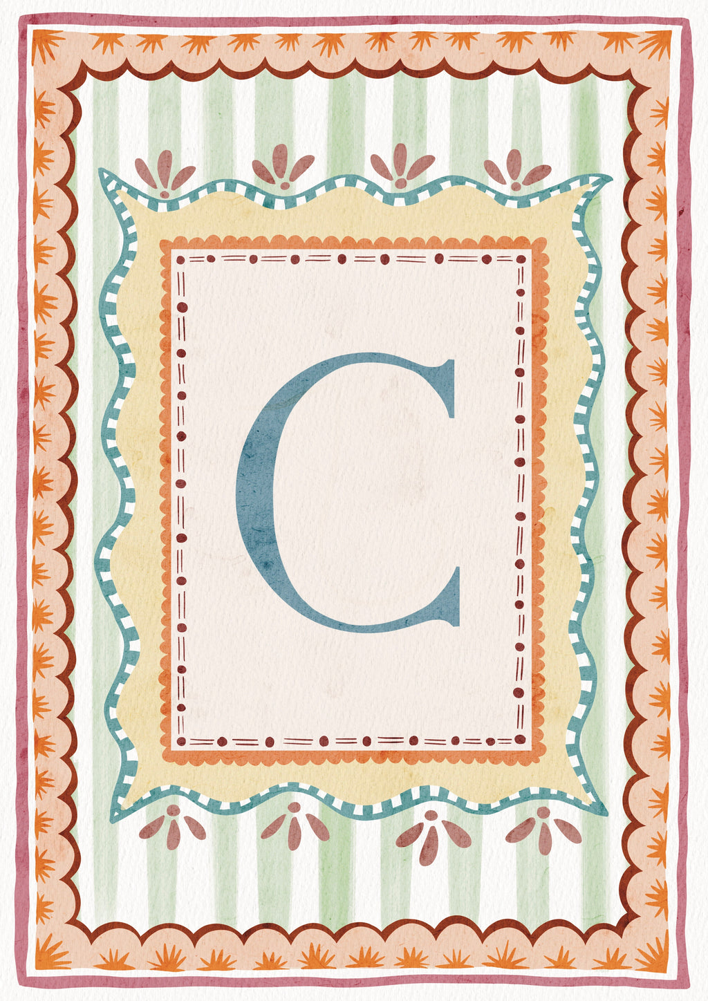 ALPHABET LETTERS ~ Blue / Pink / Green /