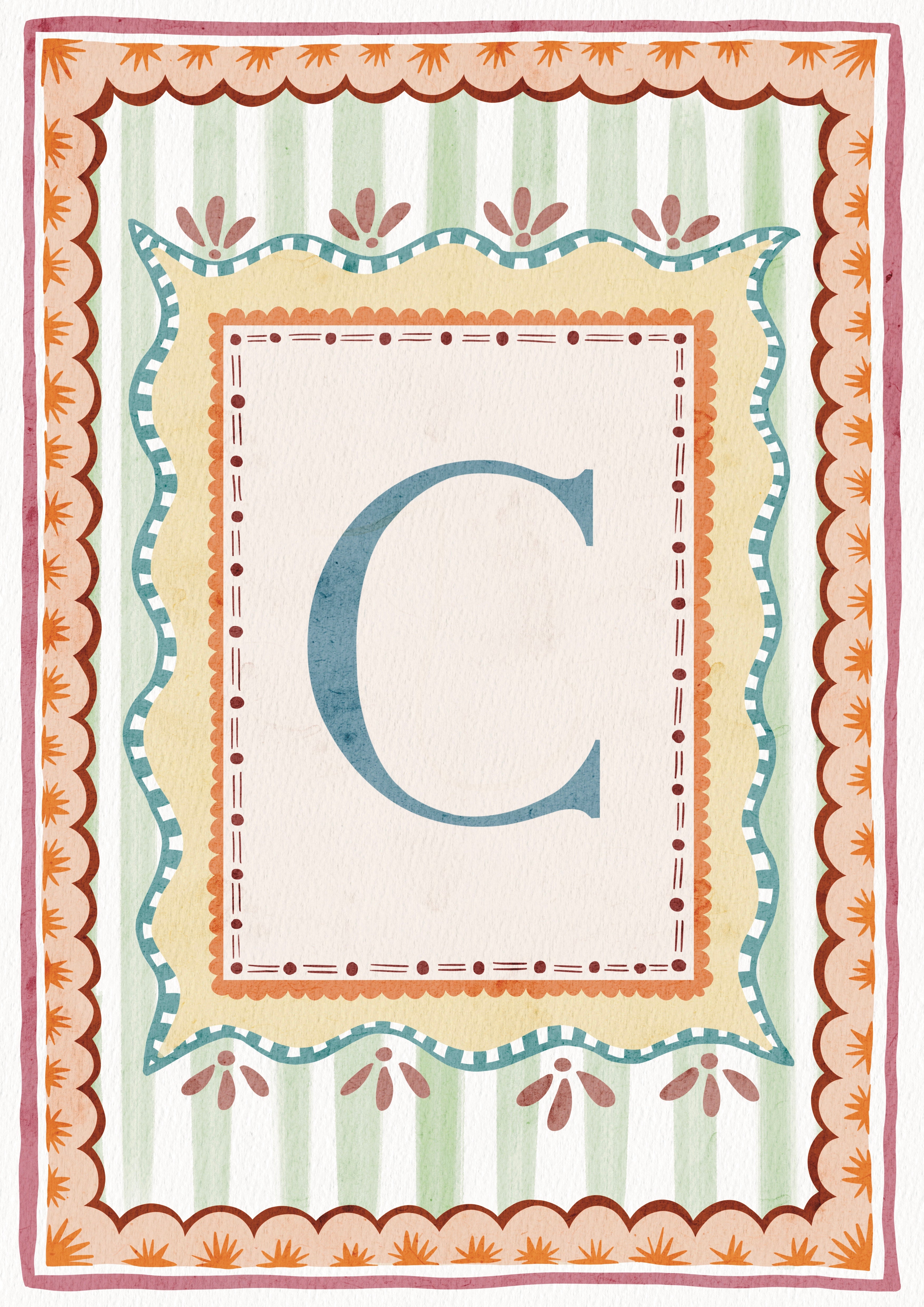 ALPHABET LETTERS ~ Blue / Pink / Green /