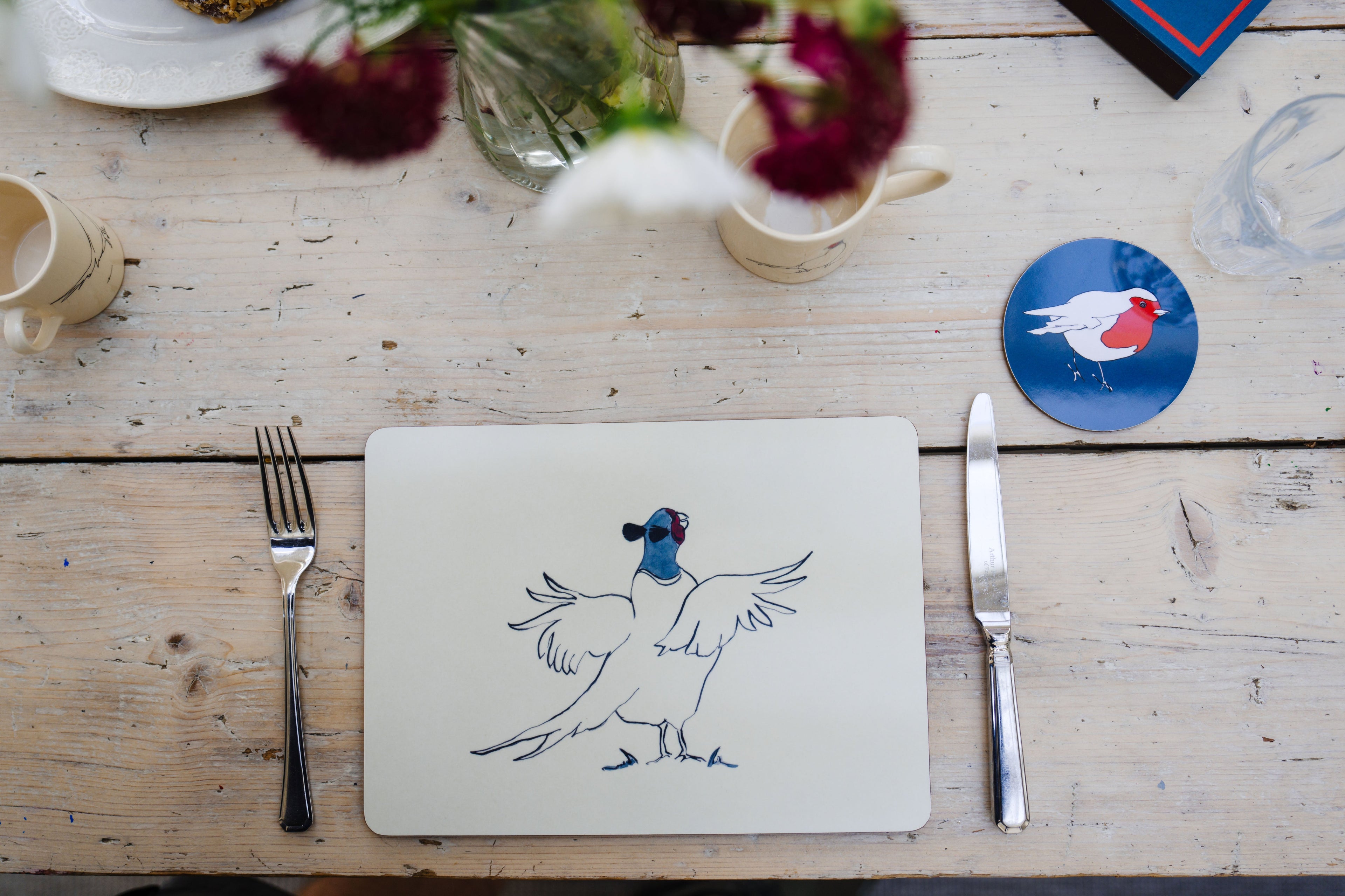Pheasant Placemats set of four