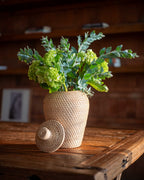 Talise Rattan Vase with Lid