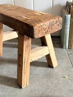 Mini Handcrafted Elm Stool
