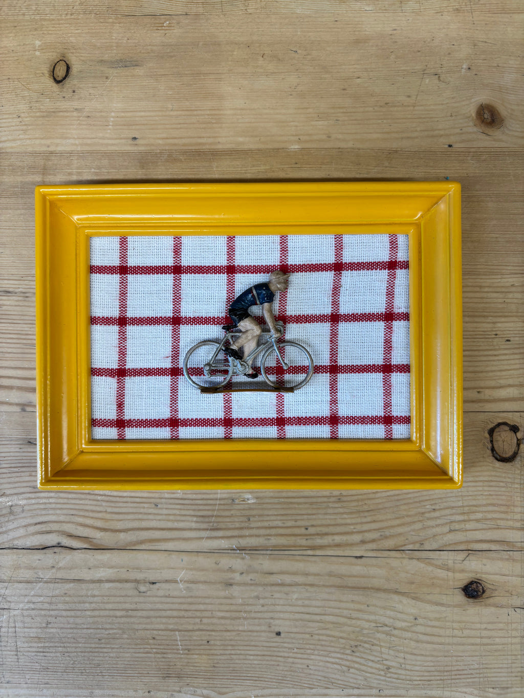 Framed Vintage Tour de France Cyclist