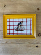 Framed Vintage Tour de France Cyclist