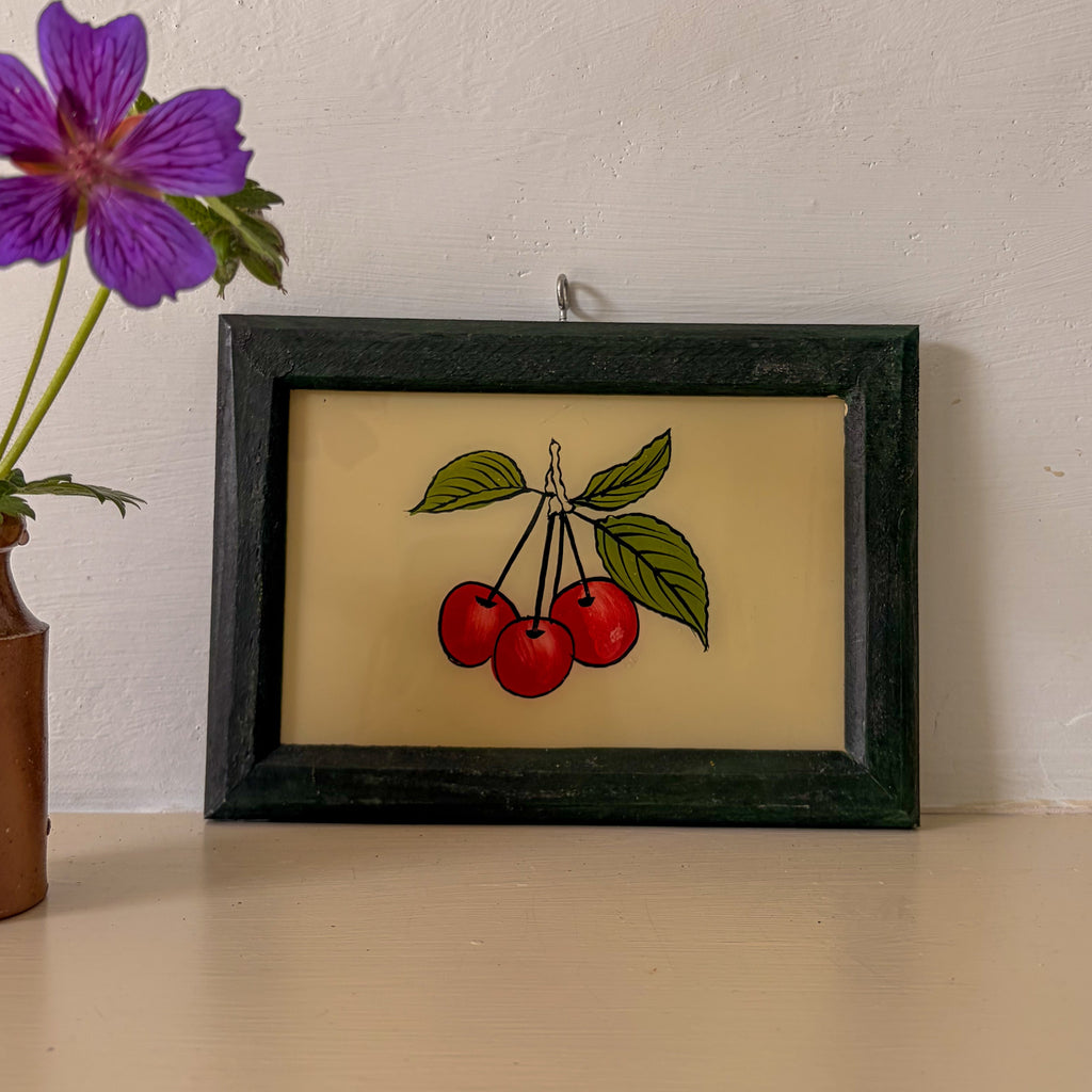 CHERRIES 3 Indian glass painting