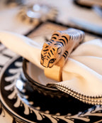 Felino Tiger Napkin Ring | Hand-Carved Wood