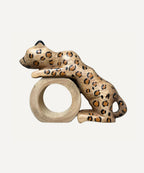 Felino Jaguar Napkin Ring | Hand-Carved Wood