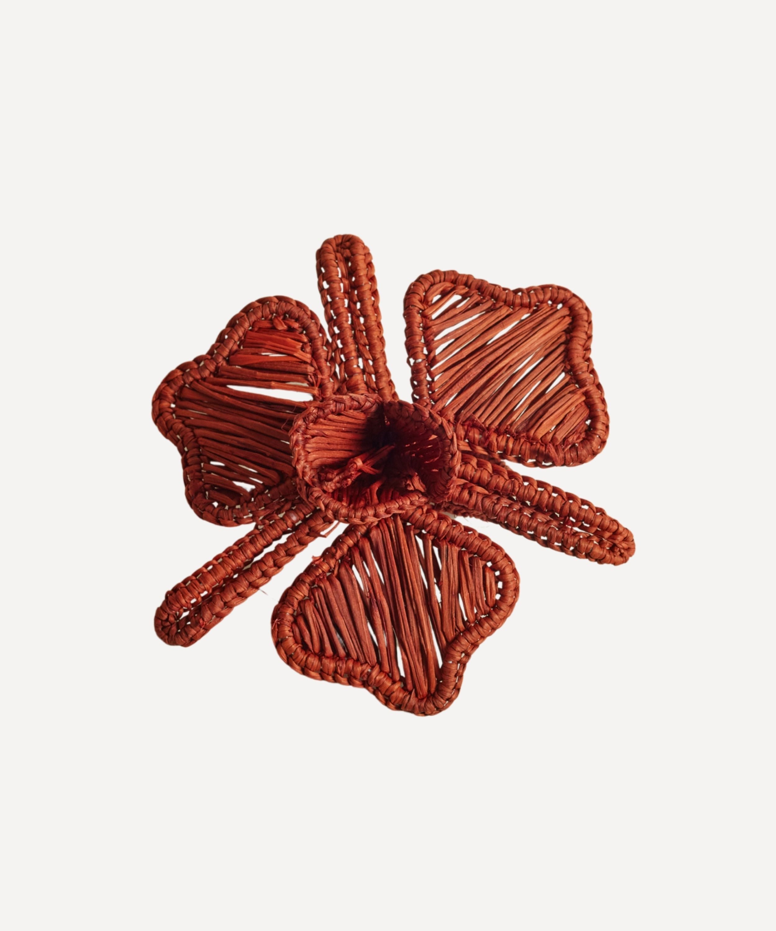 Orquidea Napkin Ring | Handwoven Iraca Palm, Terracotta