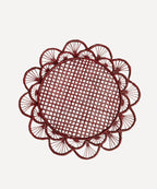 Margarita Placemat | Handwoven Iraca Palm, Marsala