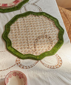 Deco Placemat | Handwoven Iraca Palm, Green