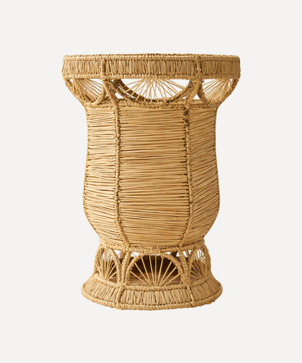Deco Vase | Handwoven Iraca Palm, Natural