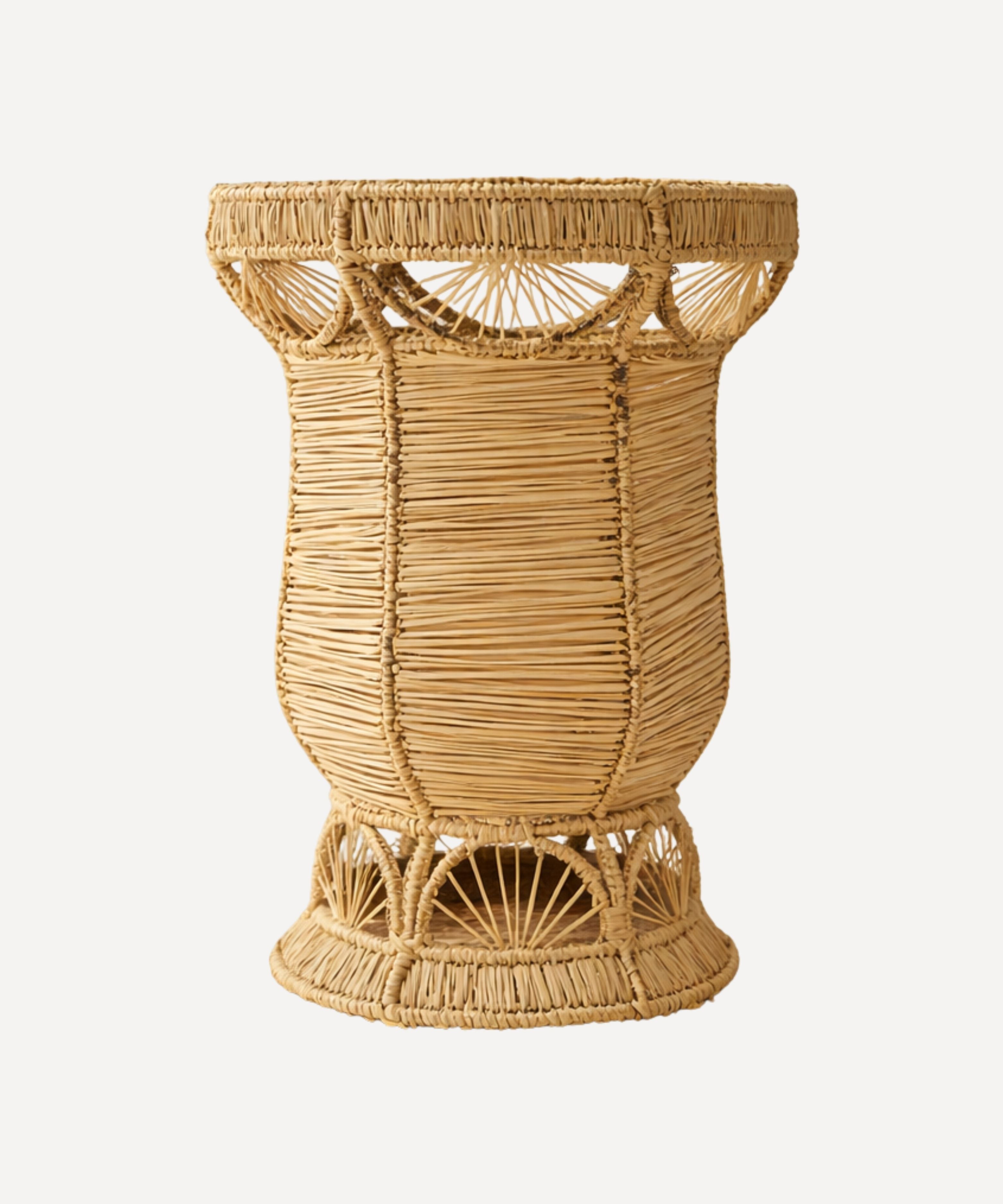 Deco Vase | Handwoven Iraca Palm, Natural