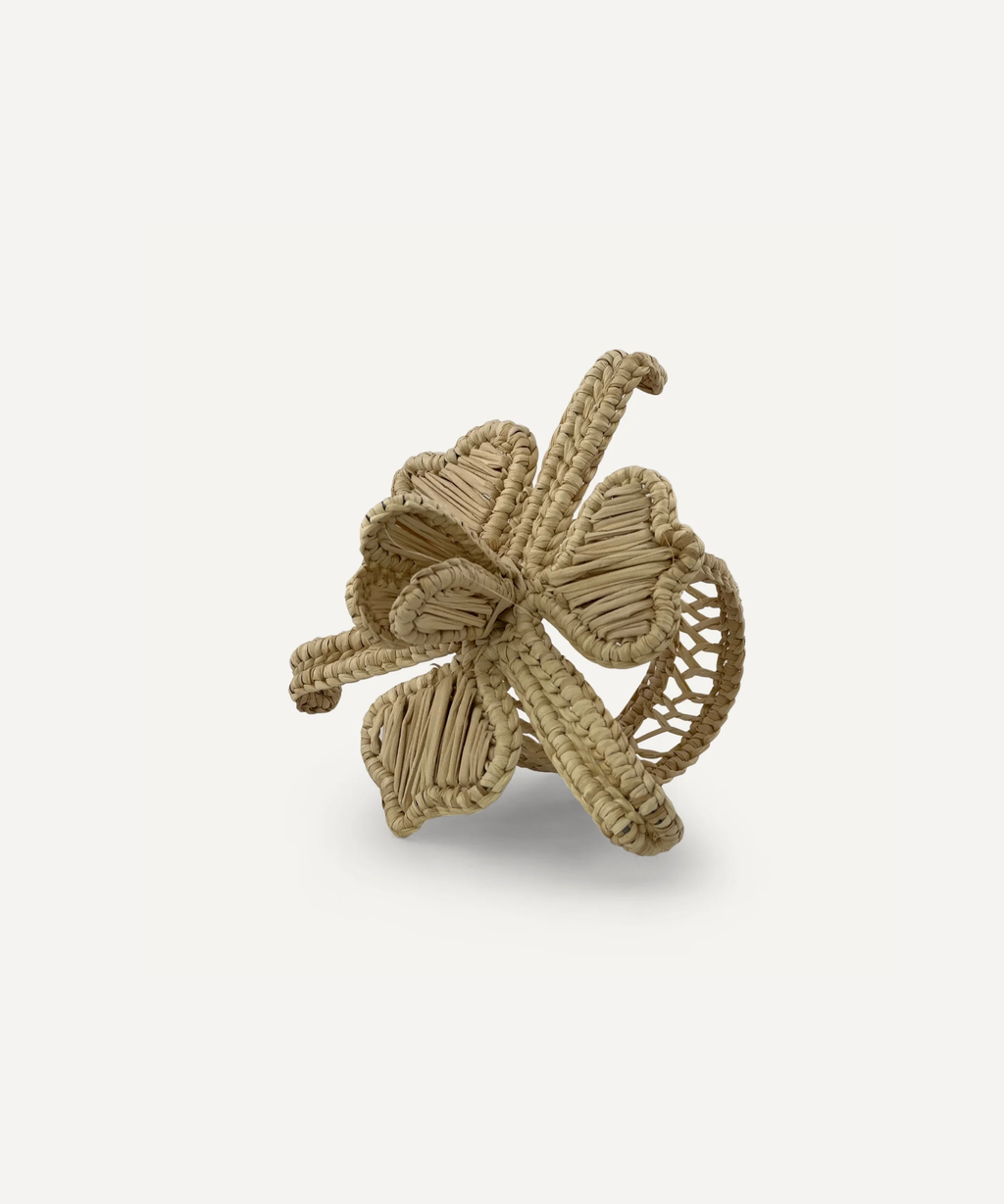 Orquidea Napkin Ring | Handwoven Iraca Palm, Natural