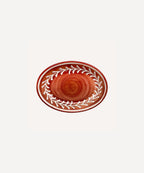 Helecho Serving Platter Set of 2 | Hand-Painted Ceramic, Rust Red