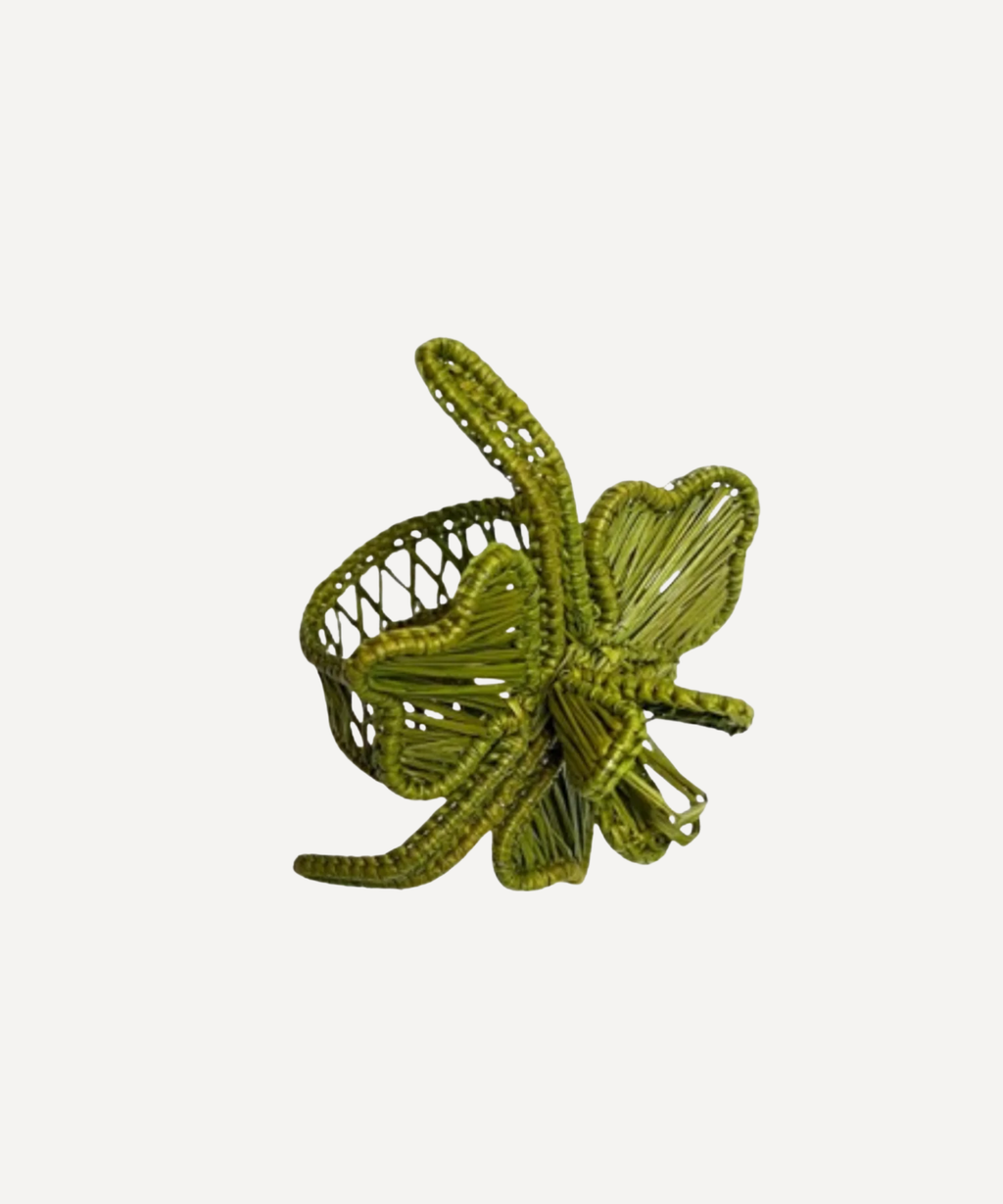 Orquidea Napkin Ring | Handwoven Iraca Palm, Green
