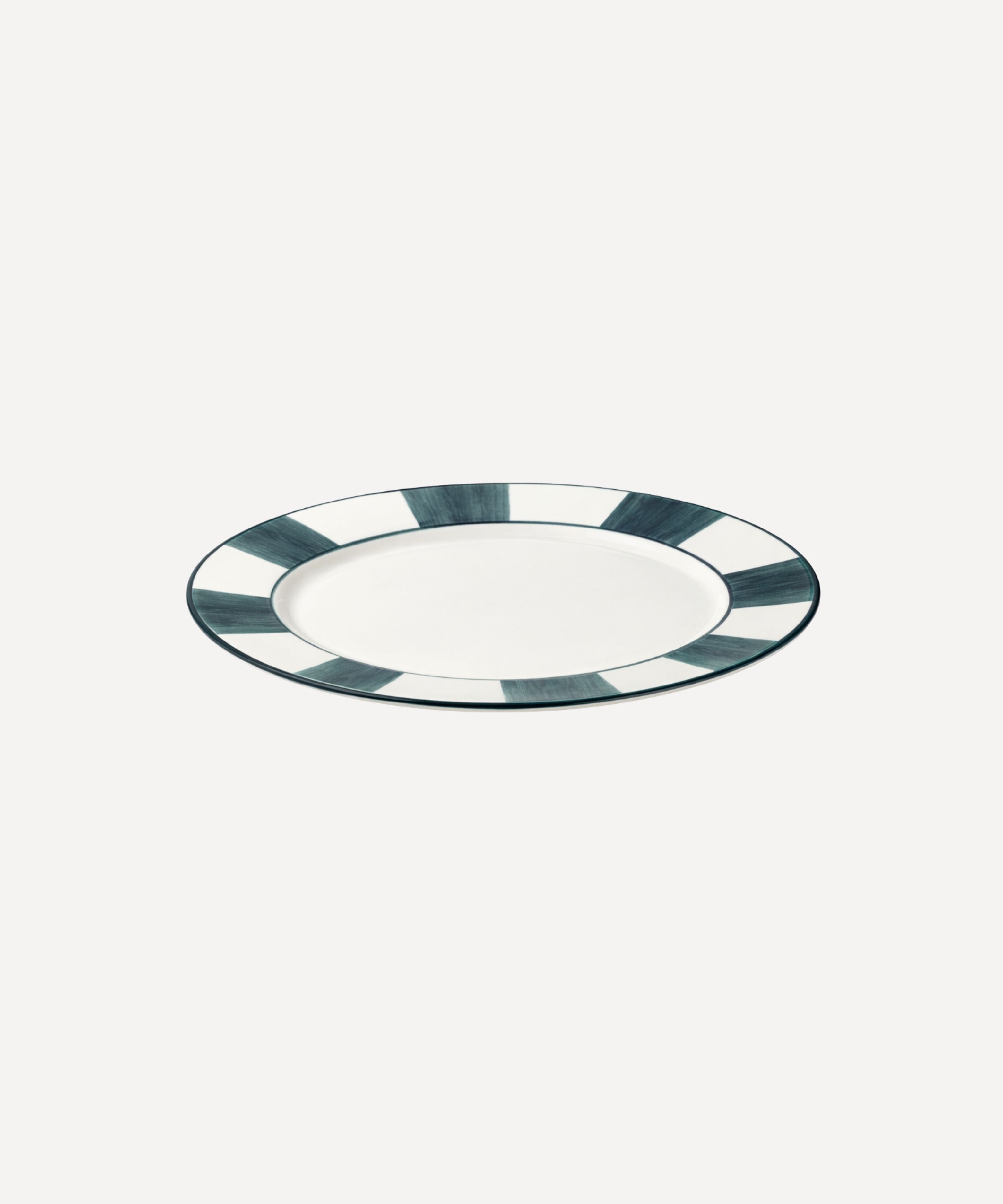 Franjas Dinner Plate | Hand-Painted Ceramic, Teal