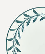 Helecho Dinner Plate | Hand-Painted Ceramic, Teal