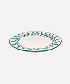 Helecho Dinner Plate | Hand-Painted Ceramic, Teal
