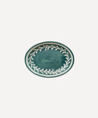 Helecho Serving Platter Set of 2 | Hand-Painted Ceramic, Teal