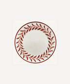 Helecho Side Plate | Hand-Painted Ceramic, Rust Red