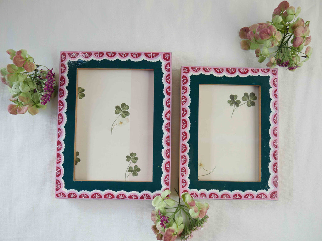 Scalloped Hand Painted Frame - two sizes