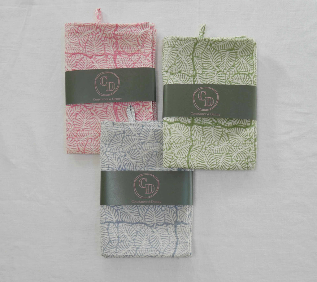 Leaf Design Tea Towel