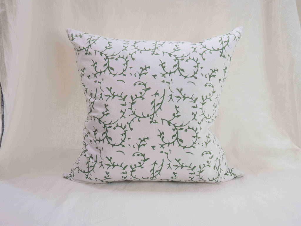 FLORAL block printed cushion