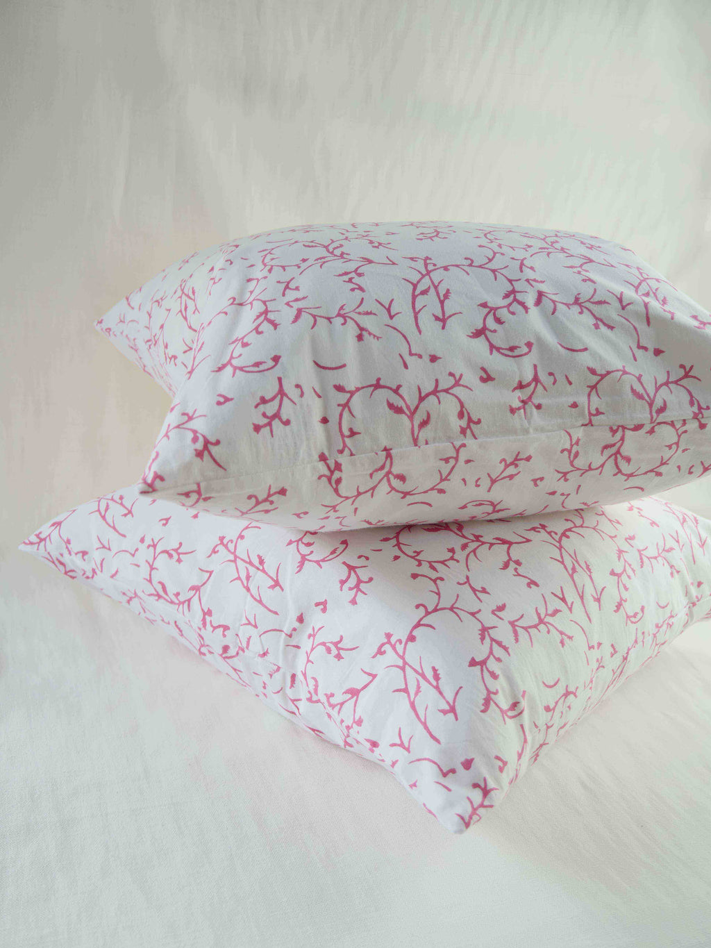 FLORAL block printed cushion