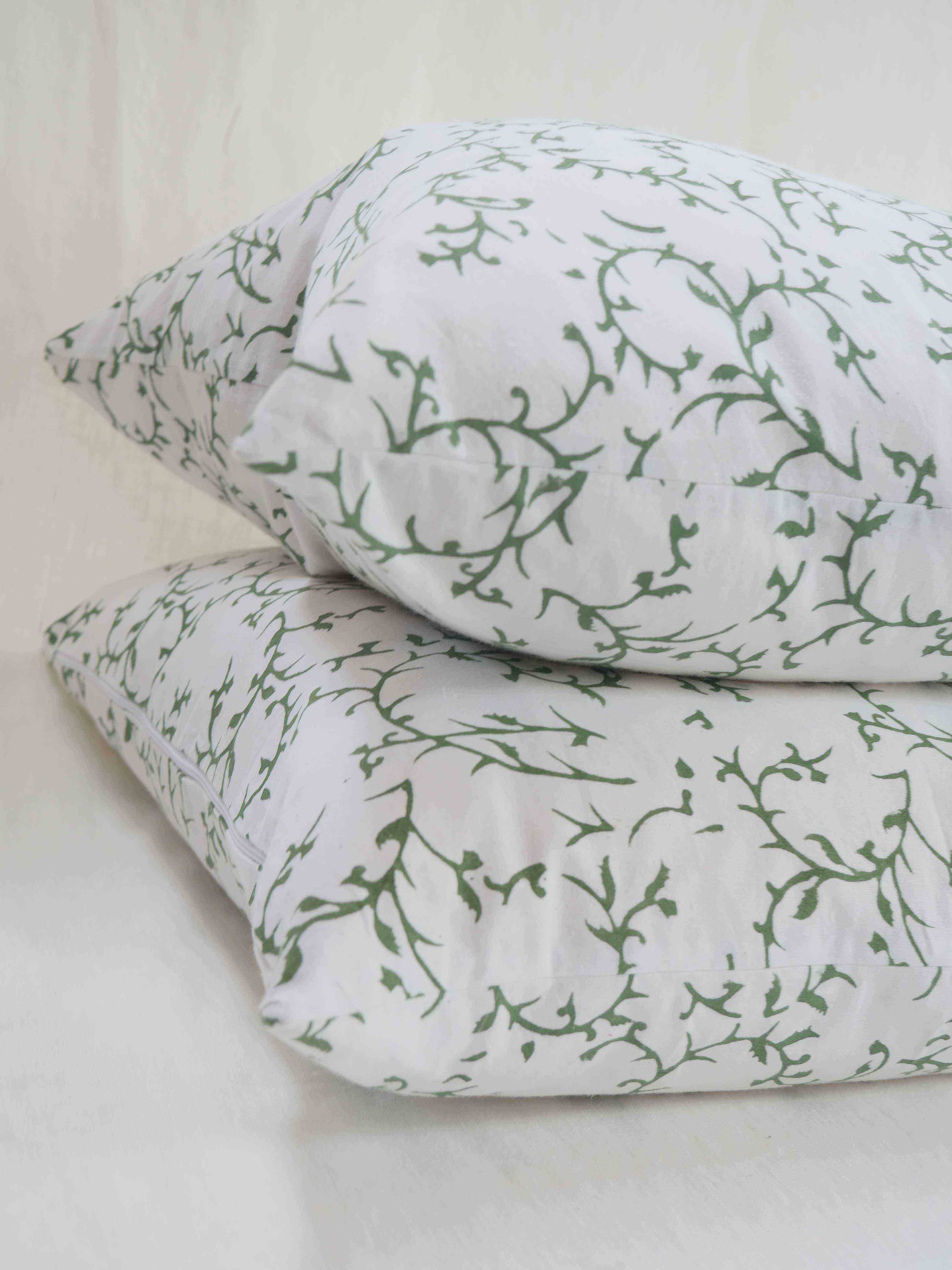 FLORAL block printed cushion