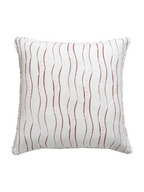 Rayure Burgundy Linen Cushion