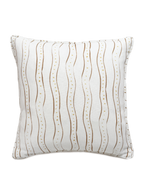 Rayure Nutmeg Linen Cushion