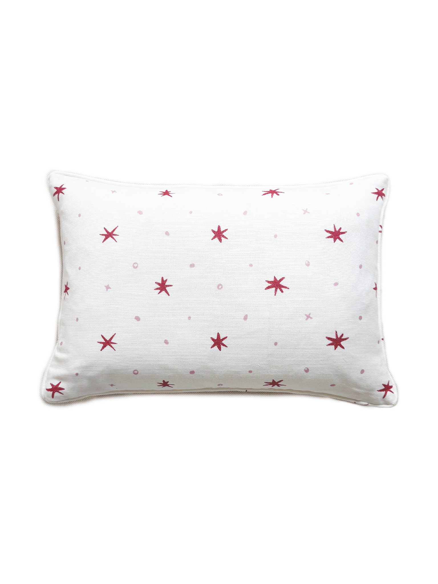 Ensueño Raspberry Linen Cotton Cushion